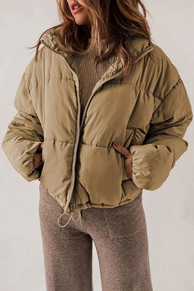 Puff | Winter Pufferjacke mit Reißverschluss für Damen