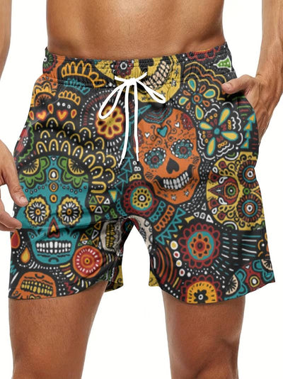 Lucas – trendige hawaii-shorts mit kordelzug