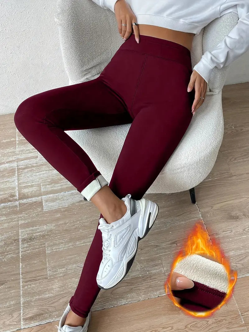 Shivlina | Doppelte, einfarbige Skinny-Leggings