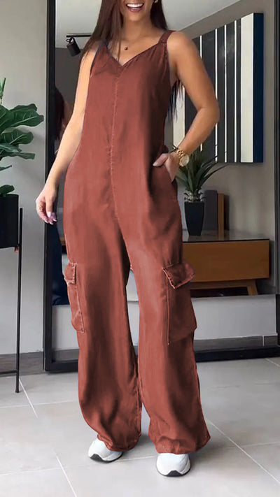 Meara | Luftiger ärmelloser Jumpsuit