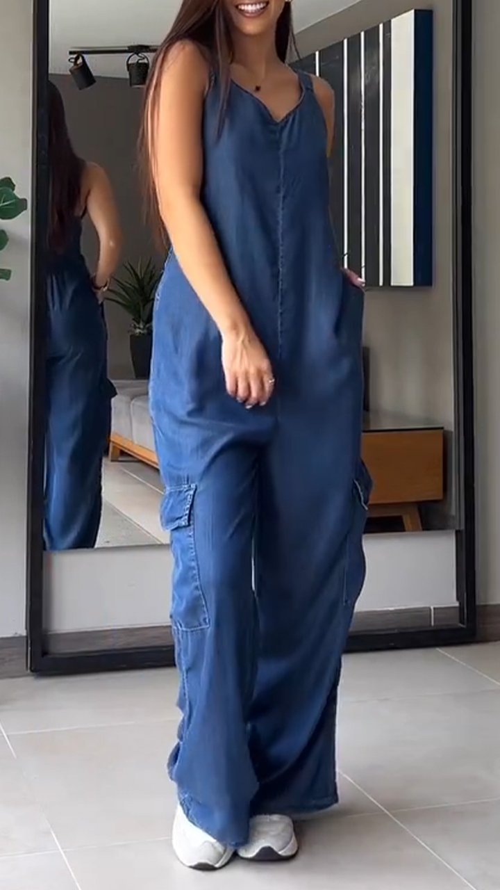 Meara | Luftiger ärmelloser Jumpsuit