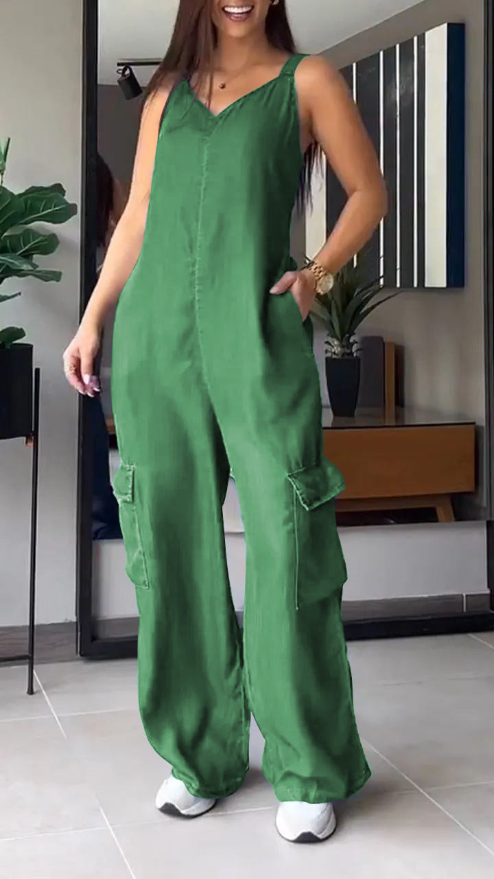 Meara | Luftiger ärmelloser Jumpsuit