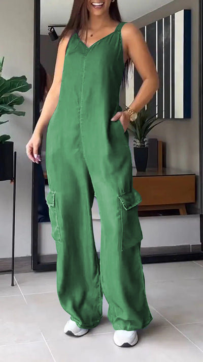Meara | Luftiger ärmelloser Jumpsuit