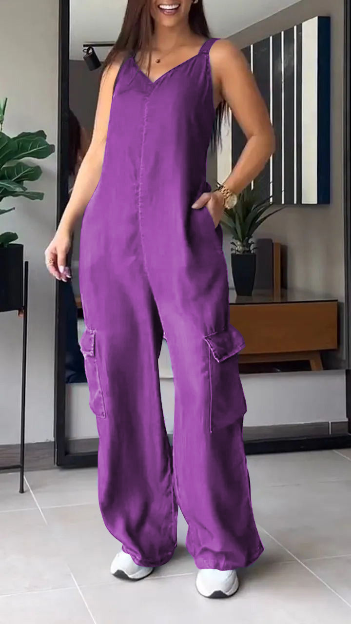 Meara | Luftiger ärmelloser Jumpsuit