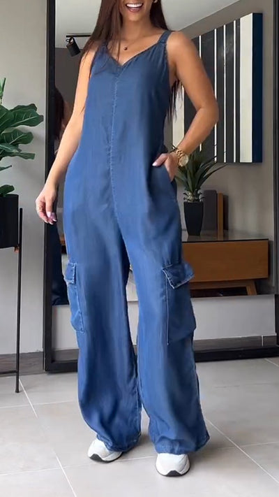 Meara | Luftiger ärmelloser Jumpsuit