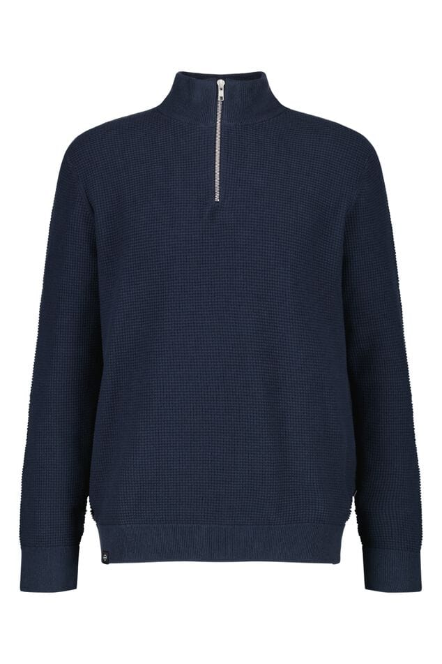 Davinci | Modischer Baumwollpullover mit Reißverschluss