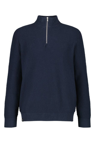 Davinci | Modischer Baumwollpullover mit Reißverschluss