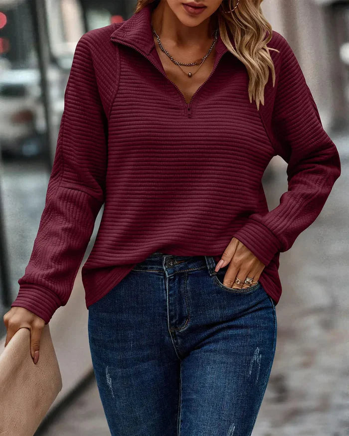 Rachel – eleganter pullover mit v-ausschnitt für damen