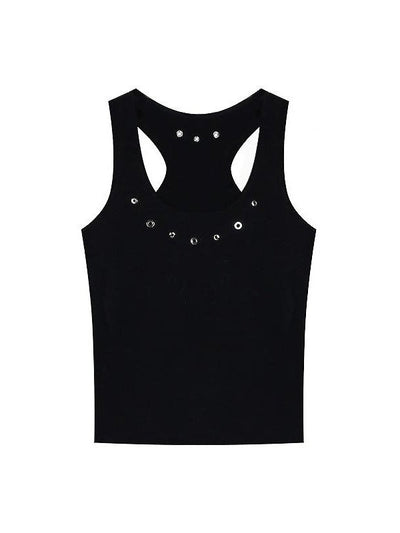 Y2K Strick Ausschnitten Tank Top