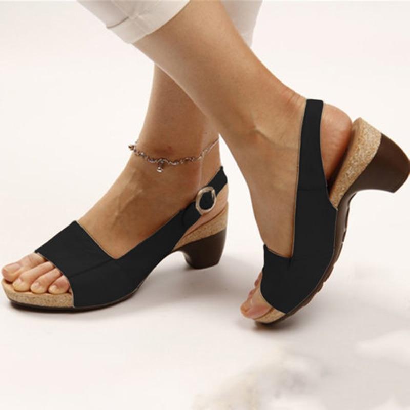 Komfy heel  - elegante orthopädische sandale mit extrem stabilem halt trotz absatz