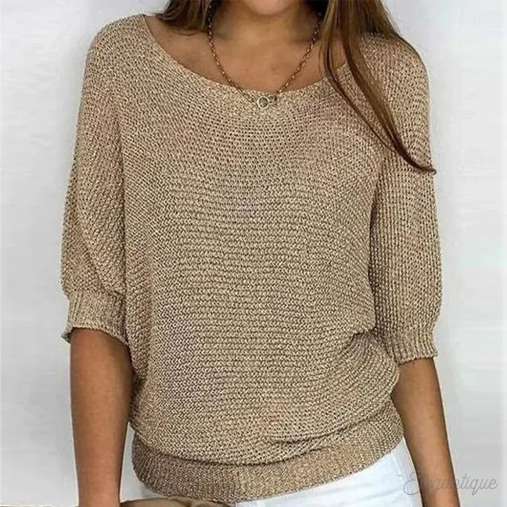 Louise | Damen Warme Pullover | Gestrickt