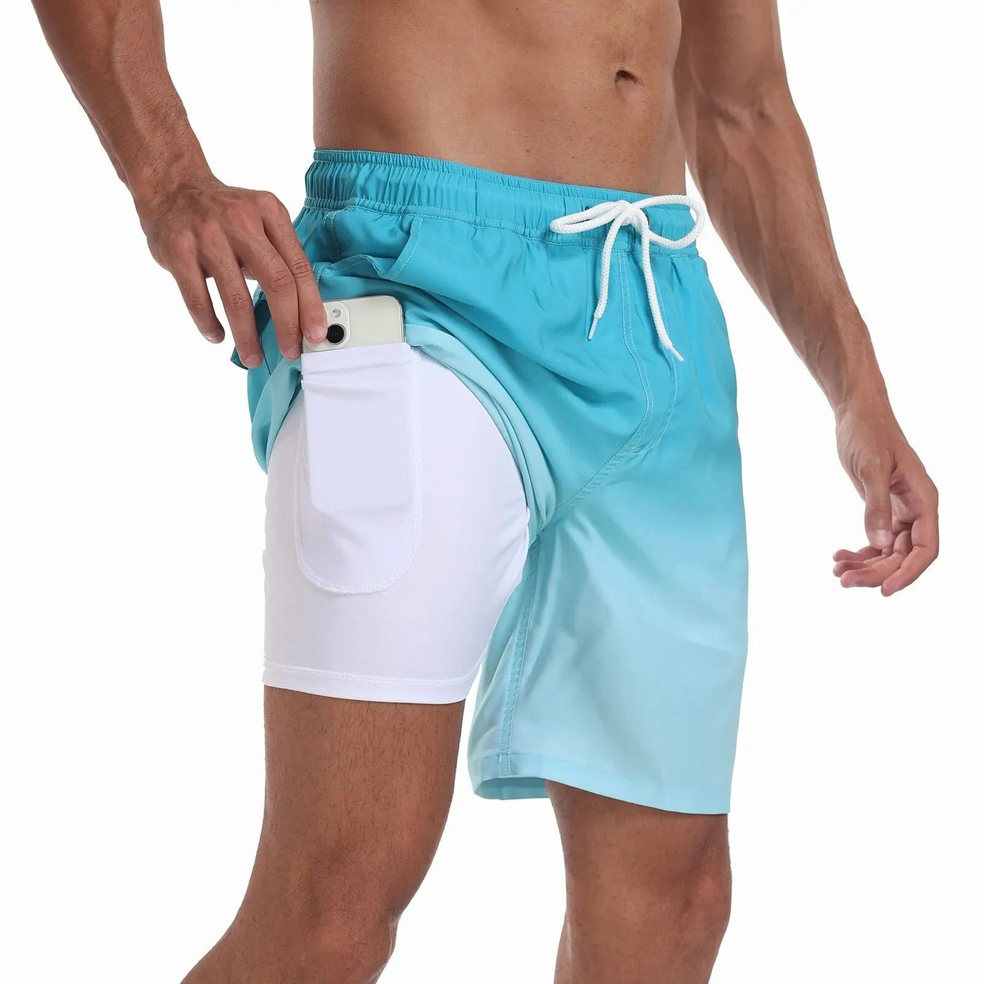 Brucius | Men's Beach Shorts with Inner Shorts