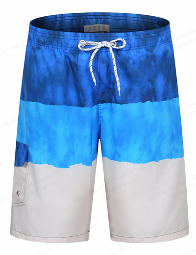 Joemen | Gestreifte Strand-Boardshorts für Herren