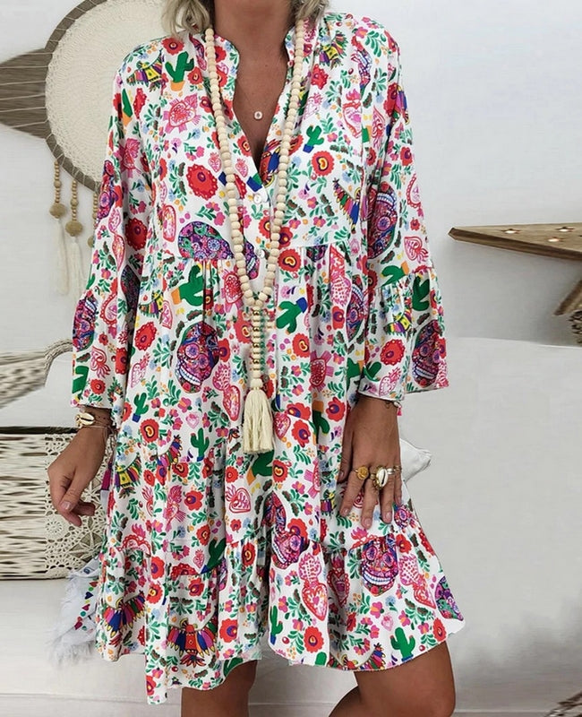 Elie | Sommerkleid mit langen Ärmeln