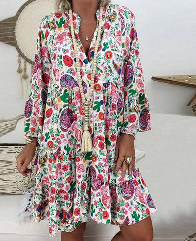 Elie | Sommerkleid mit langen Ärmeln