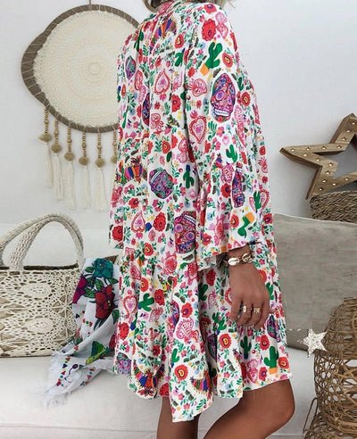 Elie | Sommerkleid mit langen Ärmeln