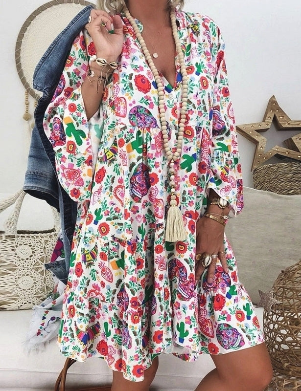 Elie | Sommerkleid mit langen Ärmeln