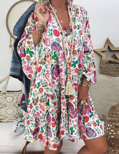 Elie | Sommerkleid mit langen Ärmeln