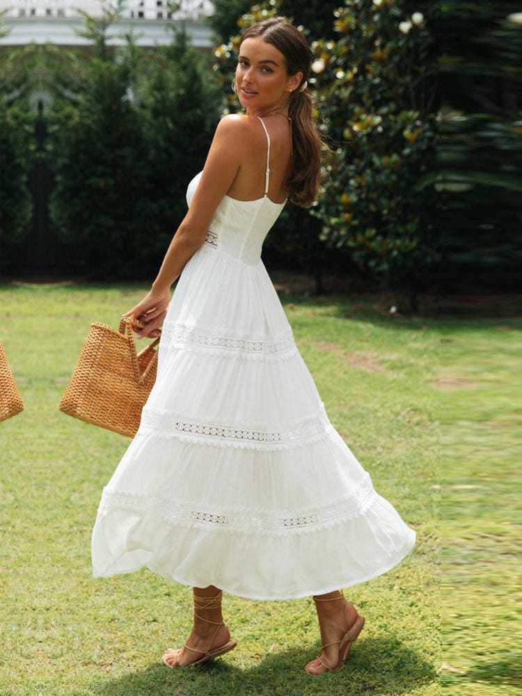 Miany | Weißes schickes Sommerkleid
